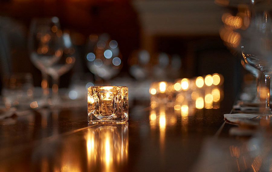 LED Candles at Restaurant